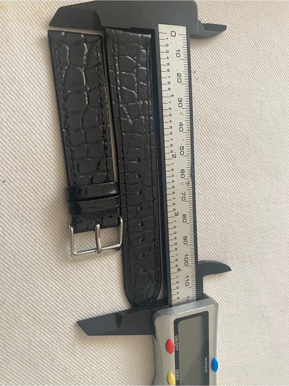 Harry Winston Black Patent Leather Strap with Silver Buckle20mm Vintage - Picture 3 of 4